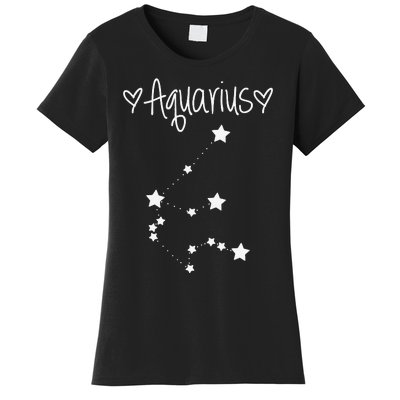 Aquarius Zodiac Sign Horoscope January February Birthday Women's T-Shirt