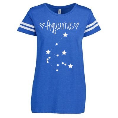 Aquarius Zodiac Sign Horoscope January February Birthday Enza Ladies Jersey Football T-Shirt