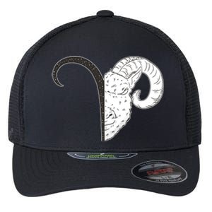 Aries Zodiac Symbol Birthday Gift Flexfit Unipanel Trucker Cap