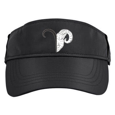 Aries Zodiac Symbol Birthday Gift Adult Drive Performance Visor