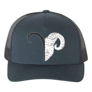 Aries Zodiac Symbol Birthday Gift Yupoong Adult 5-Panel Trucker Hat