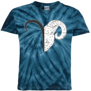 Aries Zodiac Symbol Birthday Gift Kids Tie-Dye T-Shirt