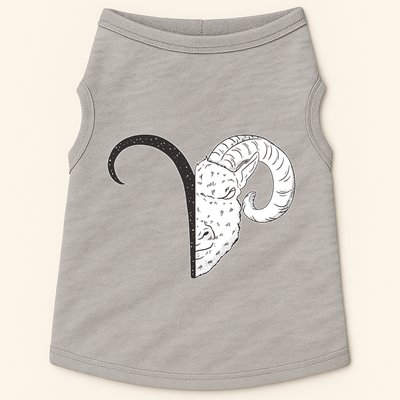 Aries Zodiac Symbol Birthday Gift Doggie Tank