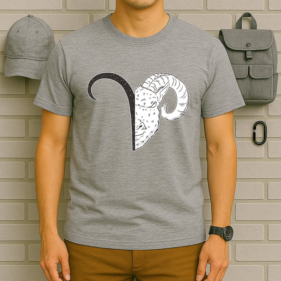 Aries Zodiac Symbol Birthday Gift T-Shirt