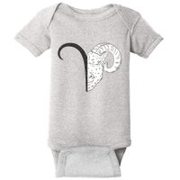 Aries Zodiac Symbol Birthday Gift Baby Bodysuit