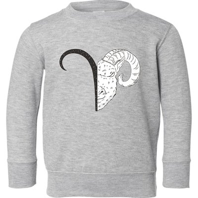 Aries Zodiac Symbol Birthday Gift Toddler Sweatshirt