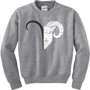 Aries Zodiac Symbol Birthday Gift Kids Sweatshirt