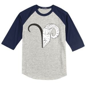 Aries Zodiac Symbol Birthday Gift Kids Colorblock Raglan Jersey