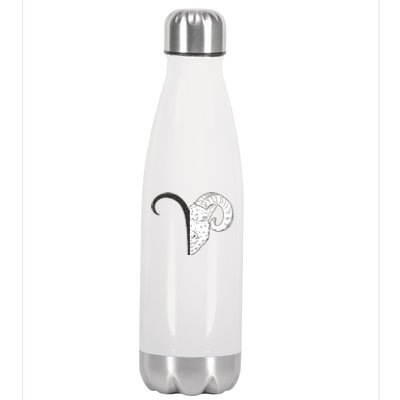 Aries Zodiac Symbol Birthday Gift Stainless Steel Insulated Water Bottle