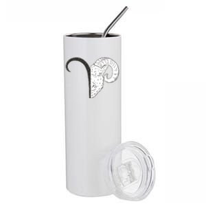 Aries Zodiac Symbol Birthday Gift Stainless Steel Tumbler