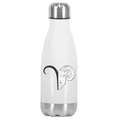 Aries Zodiac Symbol Birthday Gift Stainless Steel Insulated Water Bottle