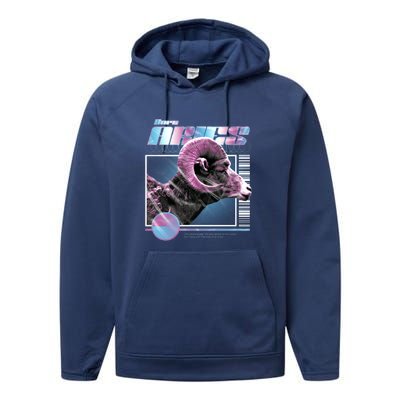 Aeries Zodiac Sign Performance Fleece Hoodie