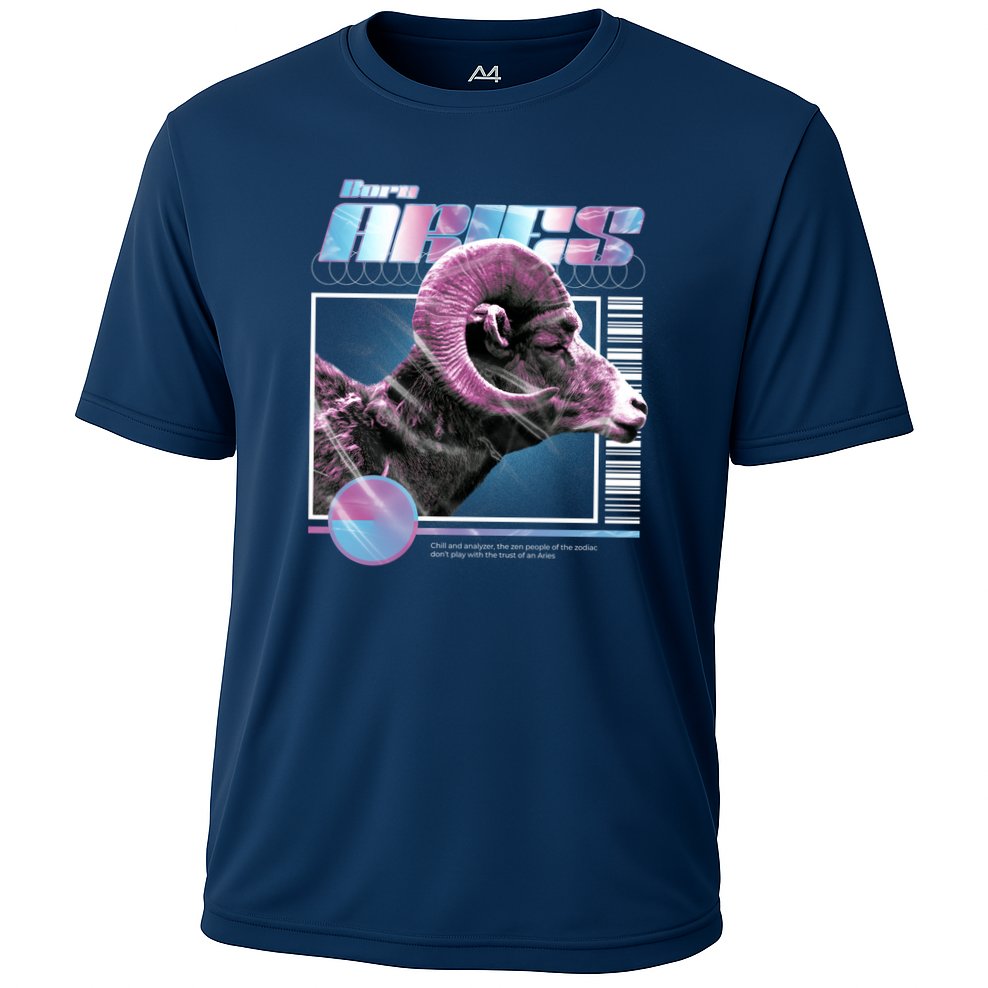 Aeries Zodiac Sign Cooling Performance Crew T-Shirt