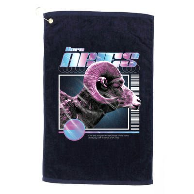 Aeries Zodiac Sign Golf Towel