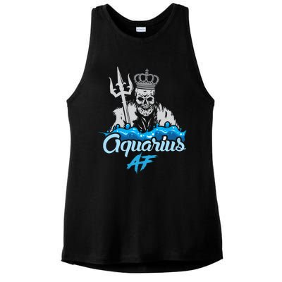 Aquarius Zodiac Sign Horoscope Astrology Funny Gift Ladies PosiCharge Tri-Blend Wicking Tank