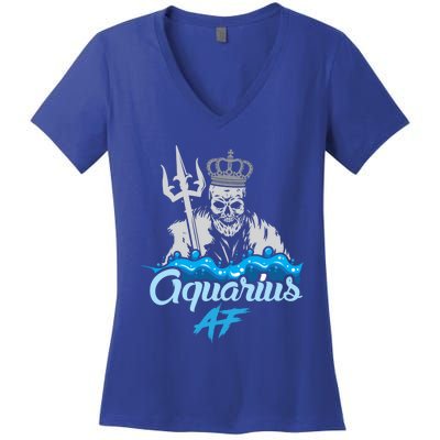 Aquarius Zodiac Sign Horoscope Astrology Funny Gift Women's V-Neck T-Shirt