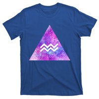 Aquarius Zodiac Star Sign Watercolor Sky Tie Dye Style Gift T-Shirt