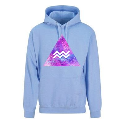 Aquarius Zodiac Star Sign Watercolor Sky Tie Dye Style Gift Unisex Surf Hoodie