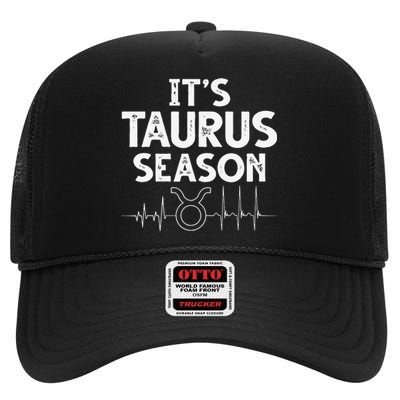 Astrology Zodiac sign April or May birthday Taurus season High Crown Mesh Back Trucker Hat