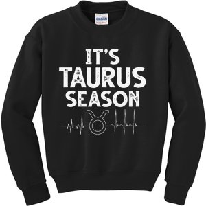 Astrology Zodiac sign April or May birthday Taurus season Kids Sweatshirt