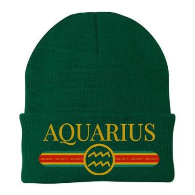 Aquarius Zodiac Sign Astrology Horoscope Fashion Knit Cap Winter Beanie