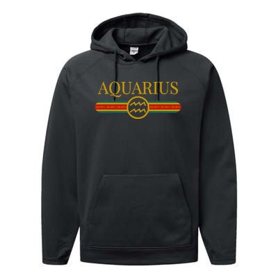 Aquarius Zodiac Sign Astrology Horoscope Fashion Performance Fleece Hoodie