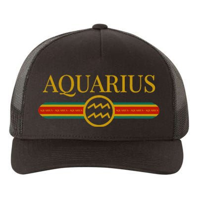 Aquarius Zodiac Sign Astrology Horoscope Fashion Yupoong Adult 5-Panel Trucker Hat