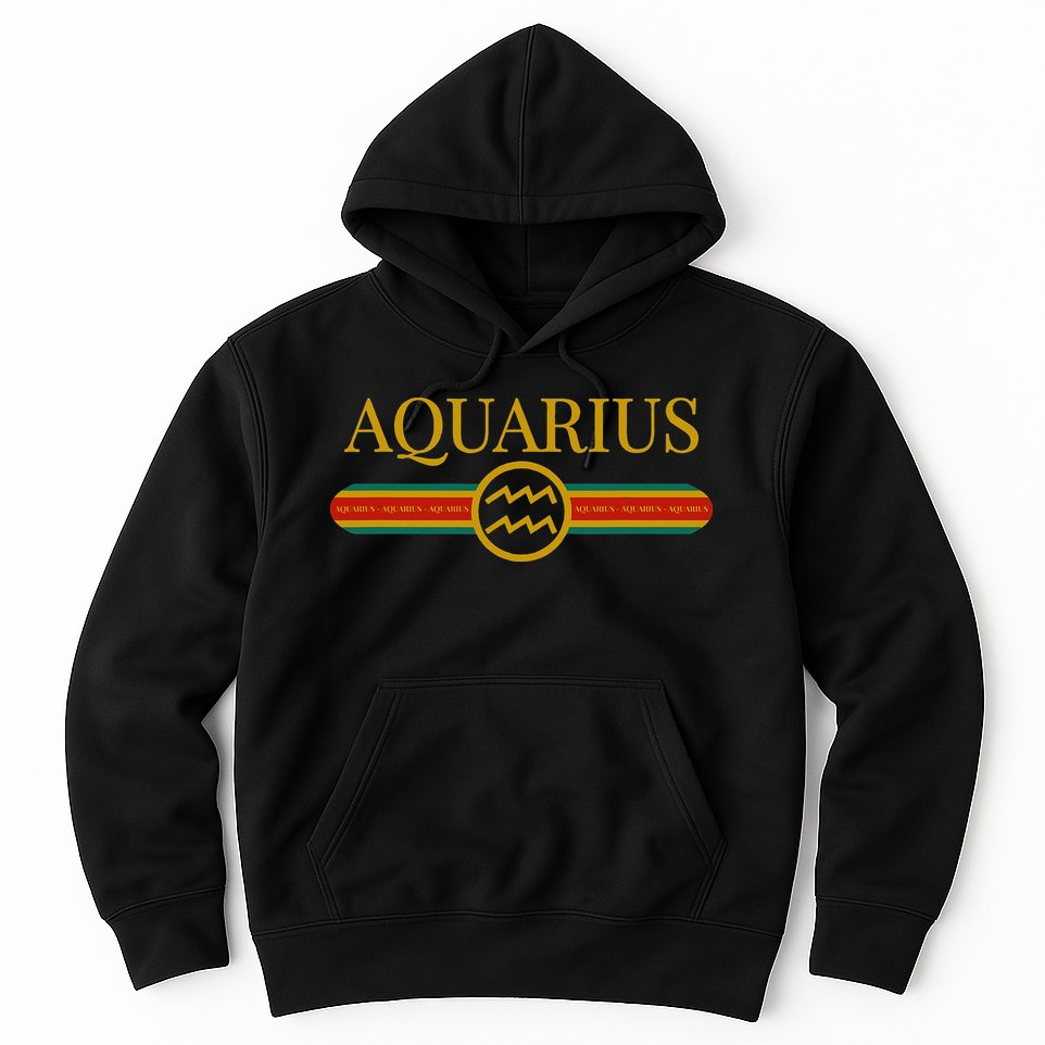 Aquarius Zodiac Sign Astrology Horoscope Fashion Hoodie