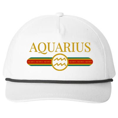 Aquarius Zodiac Sign Astrology Horoscope Fashion Snapback Five-Panel Rope Hat