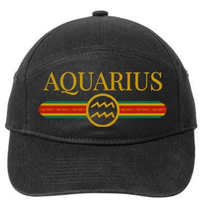 Aquarius Zodiac Sign Astrology Horoscope Fashion 7-Panel Snapback Hat