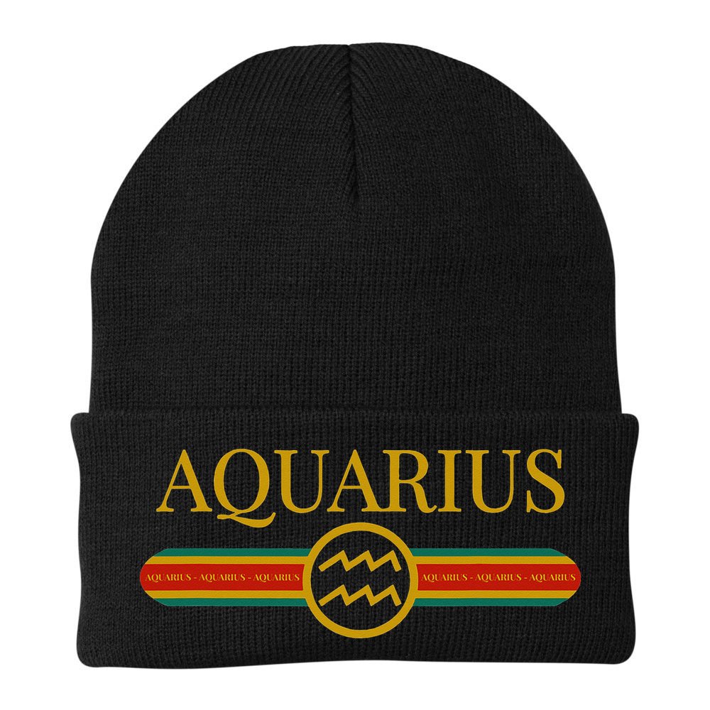Aquarius Zodiac Sign Astrology Horoscope Fashion Beanie