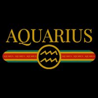 Aquarius Zodiac Sign Astrology Horoscope Fashion Drawstring Bag
