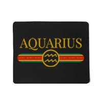 Aquarius Zodiac Sign Astrology Horoscope Fashion Mousepad