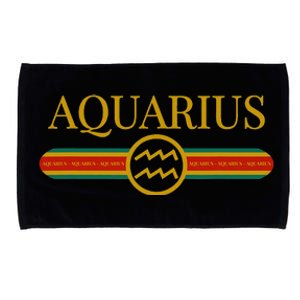 Aquarius Zodiac Sign Astrology Horoscope Fashion Microfiber Hand Towel