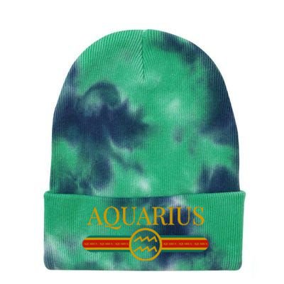 Aquarius Zodiac Sign Astrology Horoscope Fashion Tie Dye 12in Knit Beanie