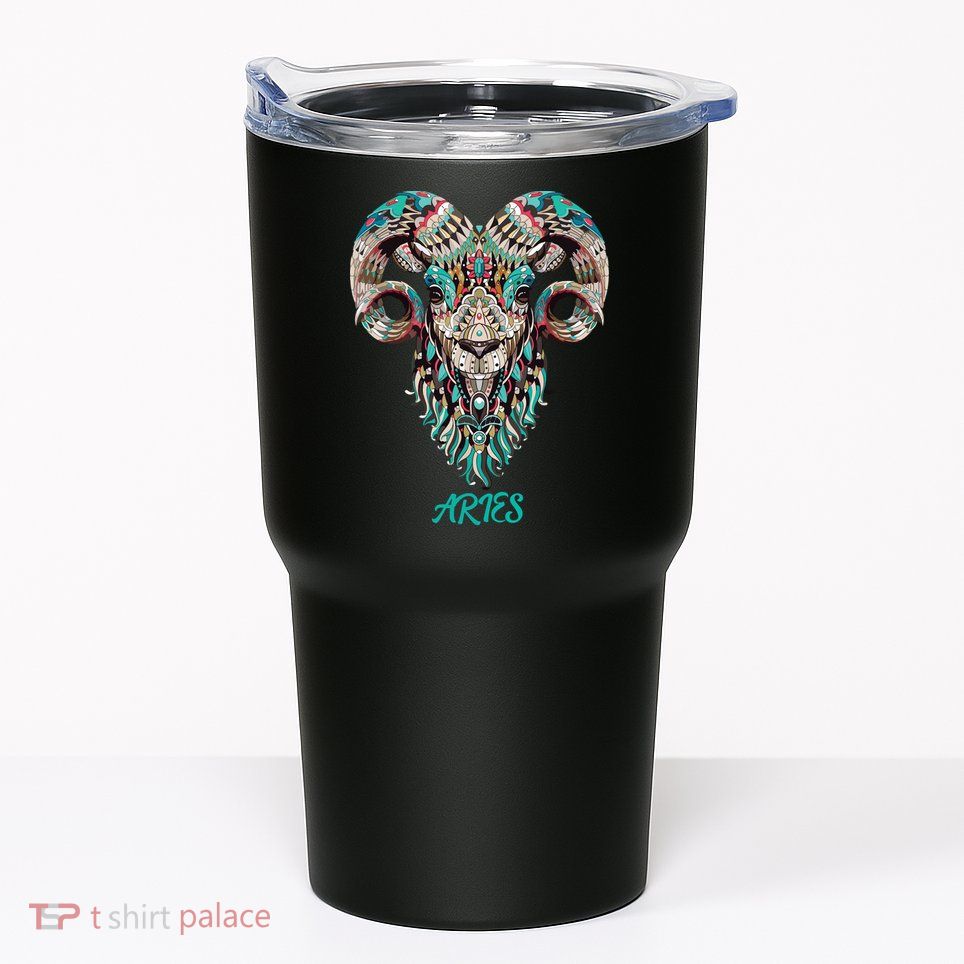 Aries Zodiac Sign Astrology March April Birthday Tumbler