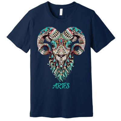 Aries Zodiac Sign Astrology March April Birthday Premium T-Shirt