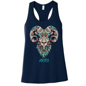 Aries Zodiac Sign Astrology March April Birthday Women's Racerback Tank