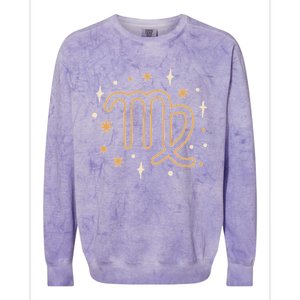 Astrology Zodiac Virgo Horoscope Birthday Cute Gift Colorblast Crewneck Sweatshirt