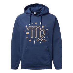 Astrology Zodiac Virgo Horoscope Birthday Cute Gift Performance Fleece Hoodie