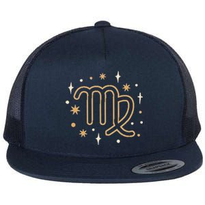 Astrology Zodiac Virgo Horoscope Birthday Cute Gift Flat Bill Trucker Hat