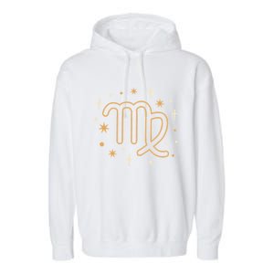 Astrology Zodiac Virgo Horoscope Birthday Cute Gift Garment-Dyed Fleece Hoodie