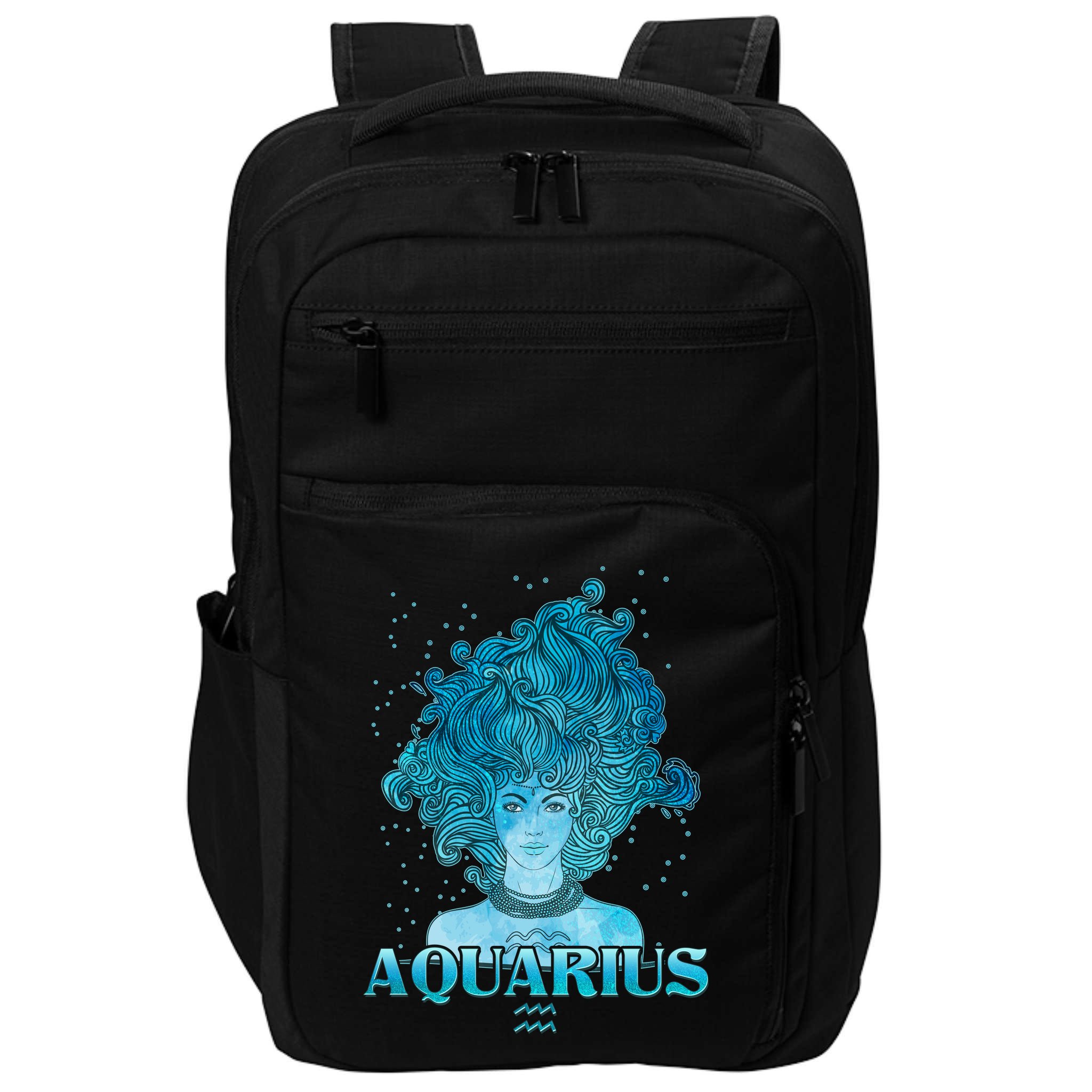 Aquarius Zodiac Woman Impact Tech Backpack