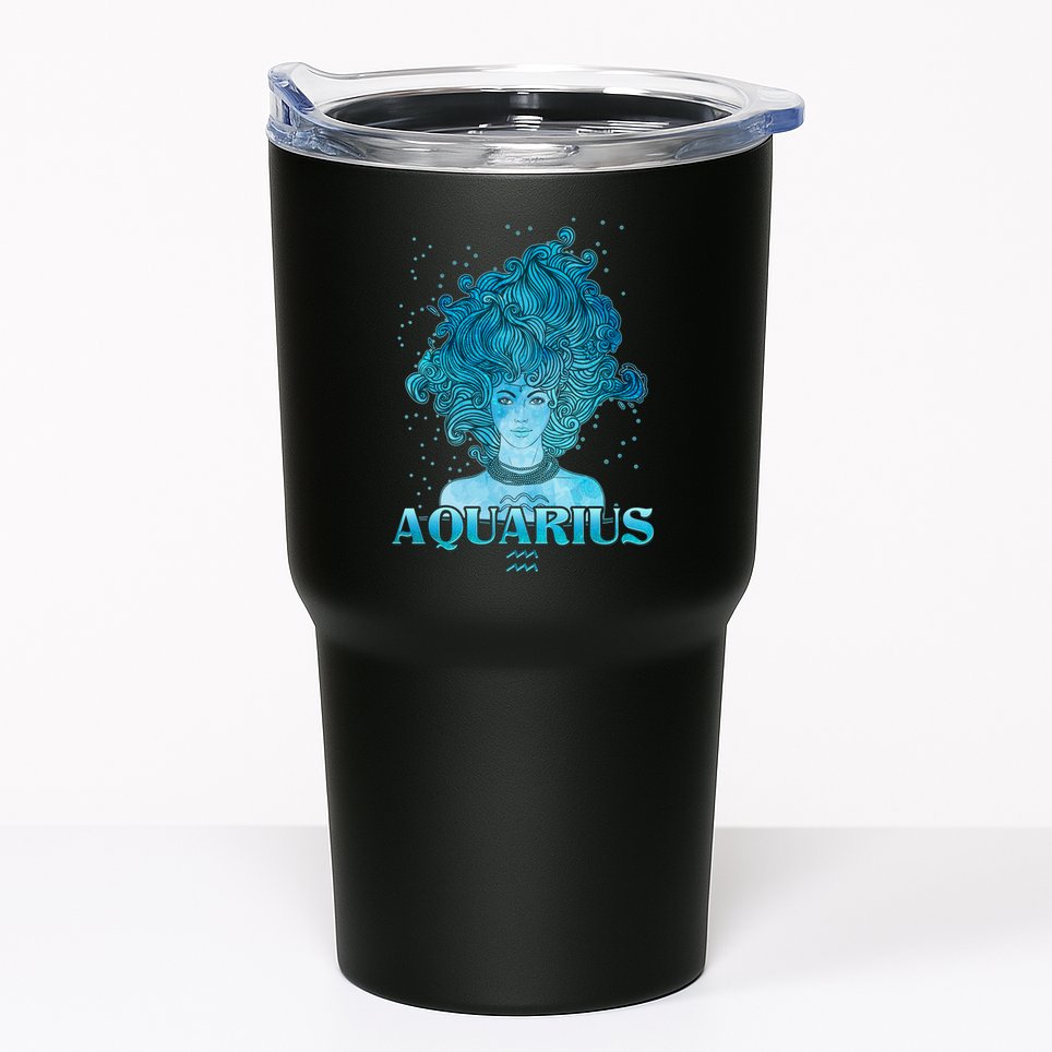 Aquarius Zodiac Woman Tumbler