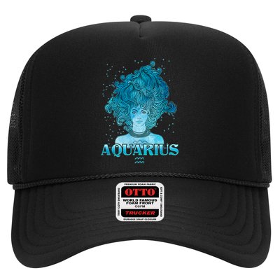 Aquarius Zodiac Woman Trucker Hat