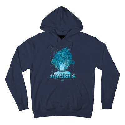 Aquarius Zodiac Woman Hoodie