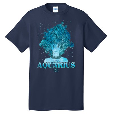 Aquarius Zodiac Woman Tall T-Shirt