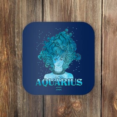 Aquarius Zodiac Woman Coaster