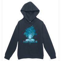 Aquarius Zodiac Woman Urban Pullover Hoodie