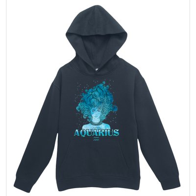 Aquarius Zodiac Woman Urban Pullover Hoodie